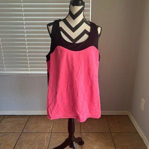 Lane Bryant Active Pink and Black Tank Top - Size 22/24